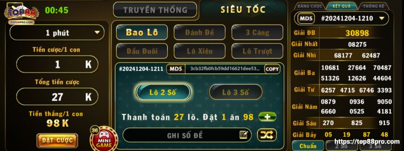 Choi Lo De Sieu Toc tai Top88